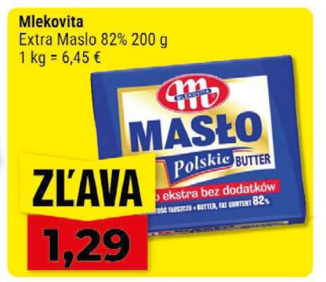 Mlekovita Extra Maslo 82% 200 g