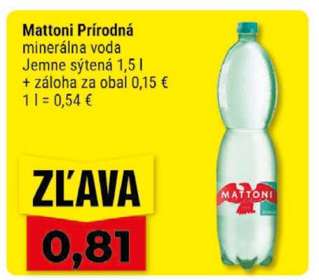 Mattoni prírodná minerálna voda