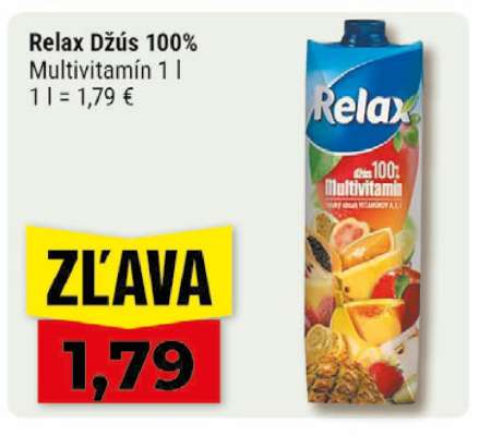 Relax Džús 100% Multivitamín 1 l