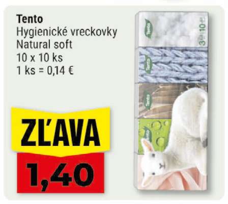 Tento Hygienické vreckovky Natural soft