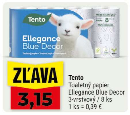 Tento Toaletný papier Ellegance Blue Decor