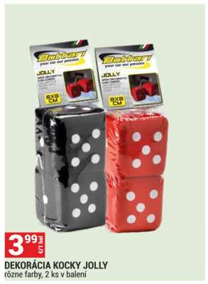 DEKORÁCIA KOCKY JOLLY