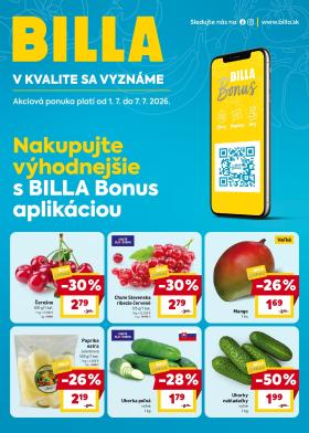Billa - Bonus leták