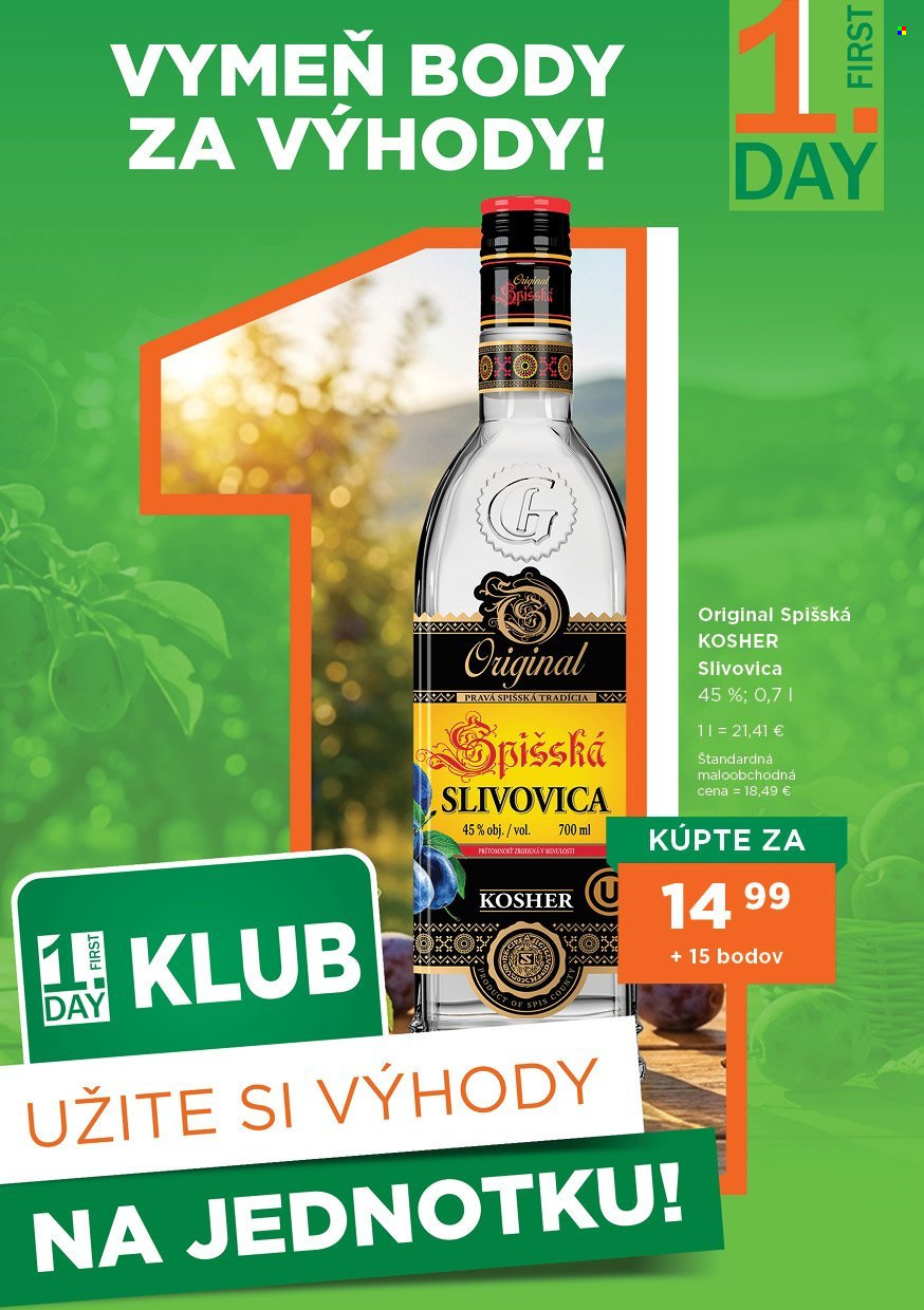 Leták 1Day - 1.5.2026 - 31.7.2026. Strana 1