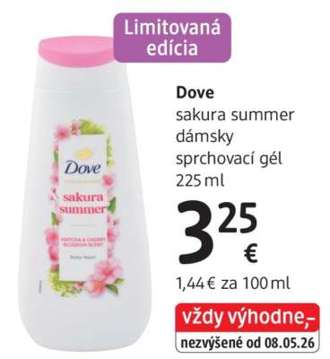 Dove sakura summer dámsky sprchovací gél