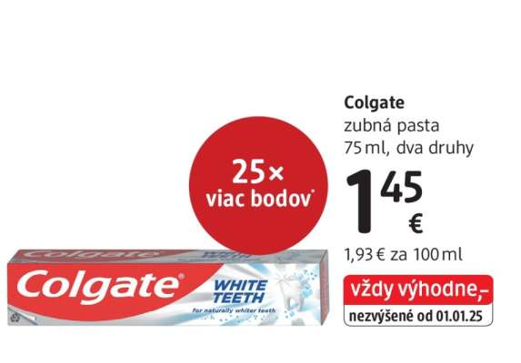 Colgate zubná pasta