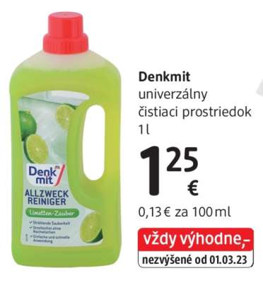 Denkmit univerzálny čistiaci prostriedok 1l