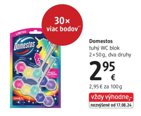 DOMESTOS Tuhý WC blok