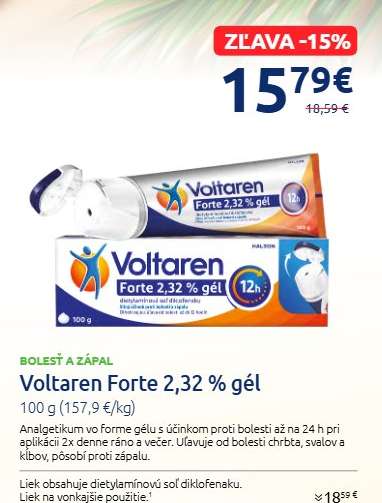 Voltaren Forte 2,32 % gél