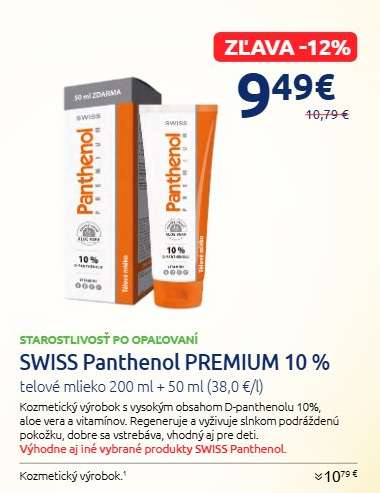 SWISS Panthenol PREMIUM 10 %