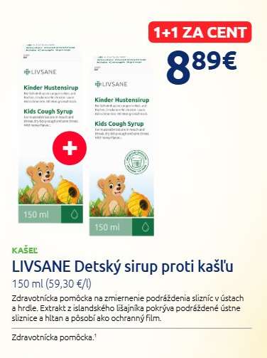 LIVSANE Detský sirup proti kašľu