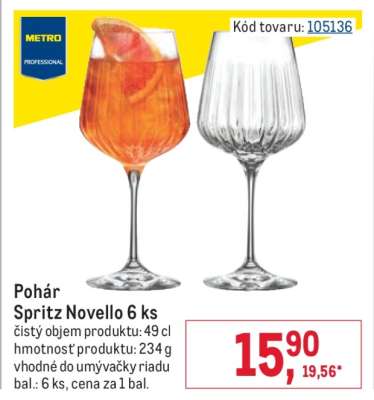 Pohár Spritz Novello 6 ks