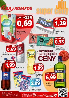 CBA Komfos - Aktuálny leták: Super ceny - Výhodne každý deň!