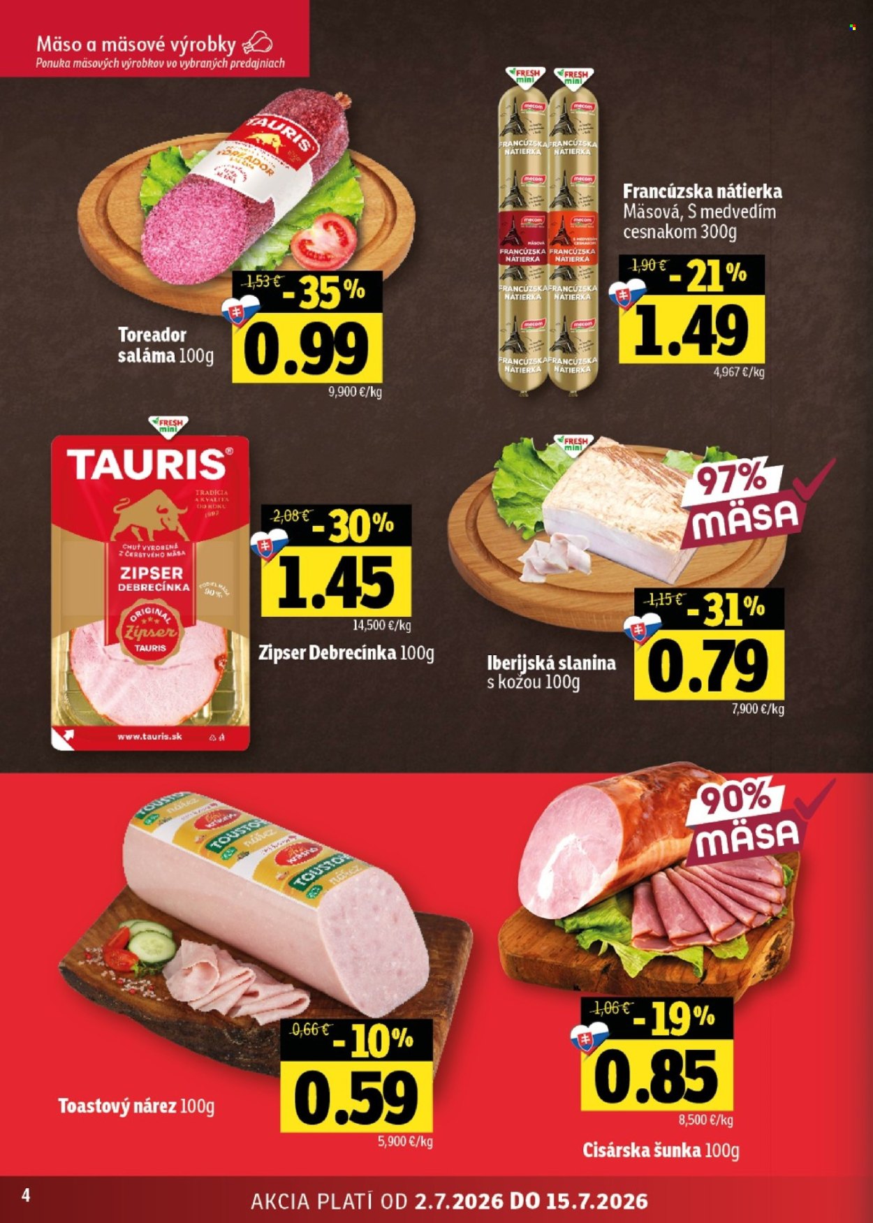 Leták FRESH - 2.7.2026 - 15.7.2026. Strana 4