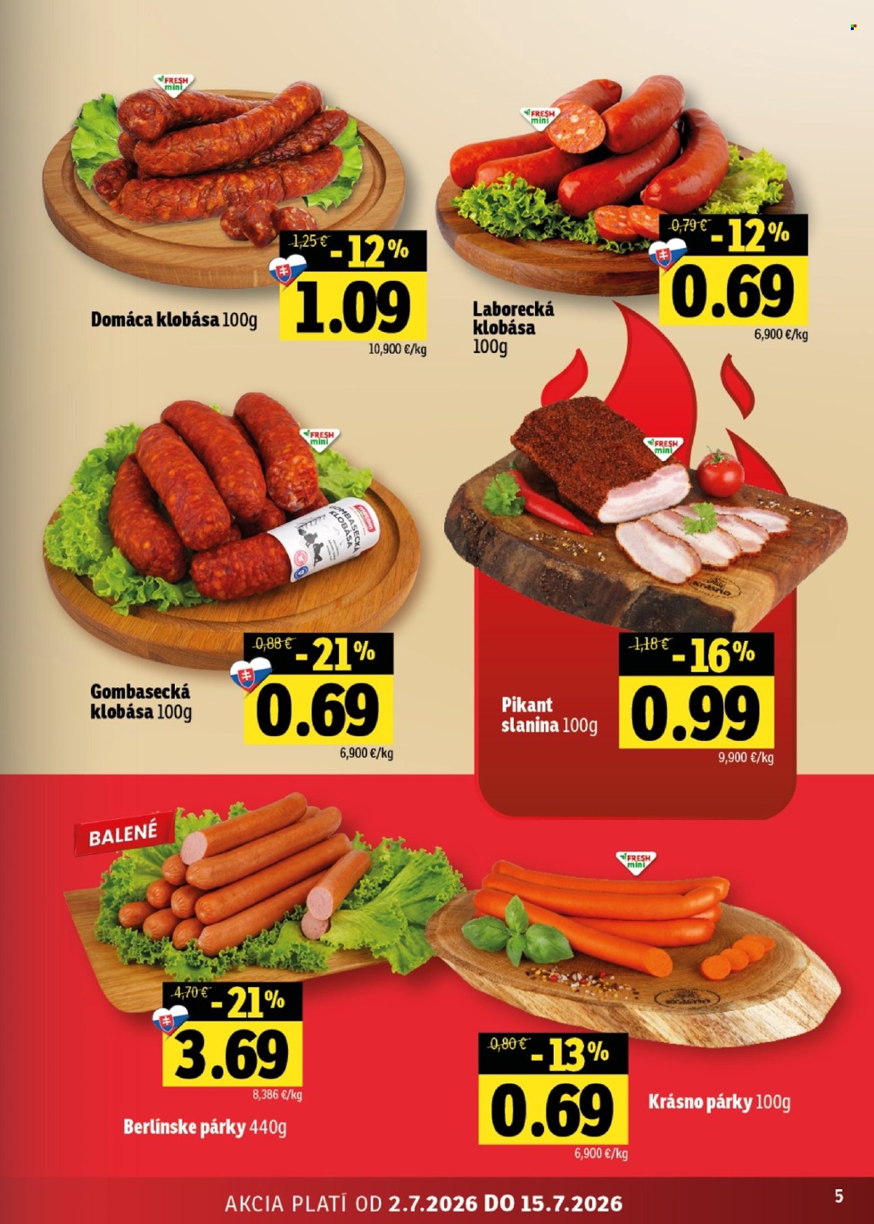 Leták FRESH - 2.7.2026 - 15.7.2026. Strana 5