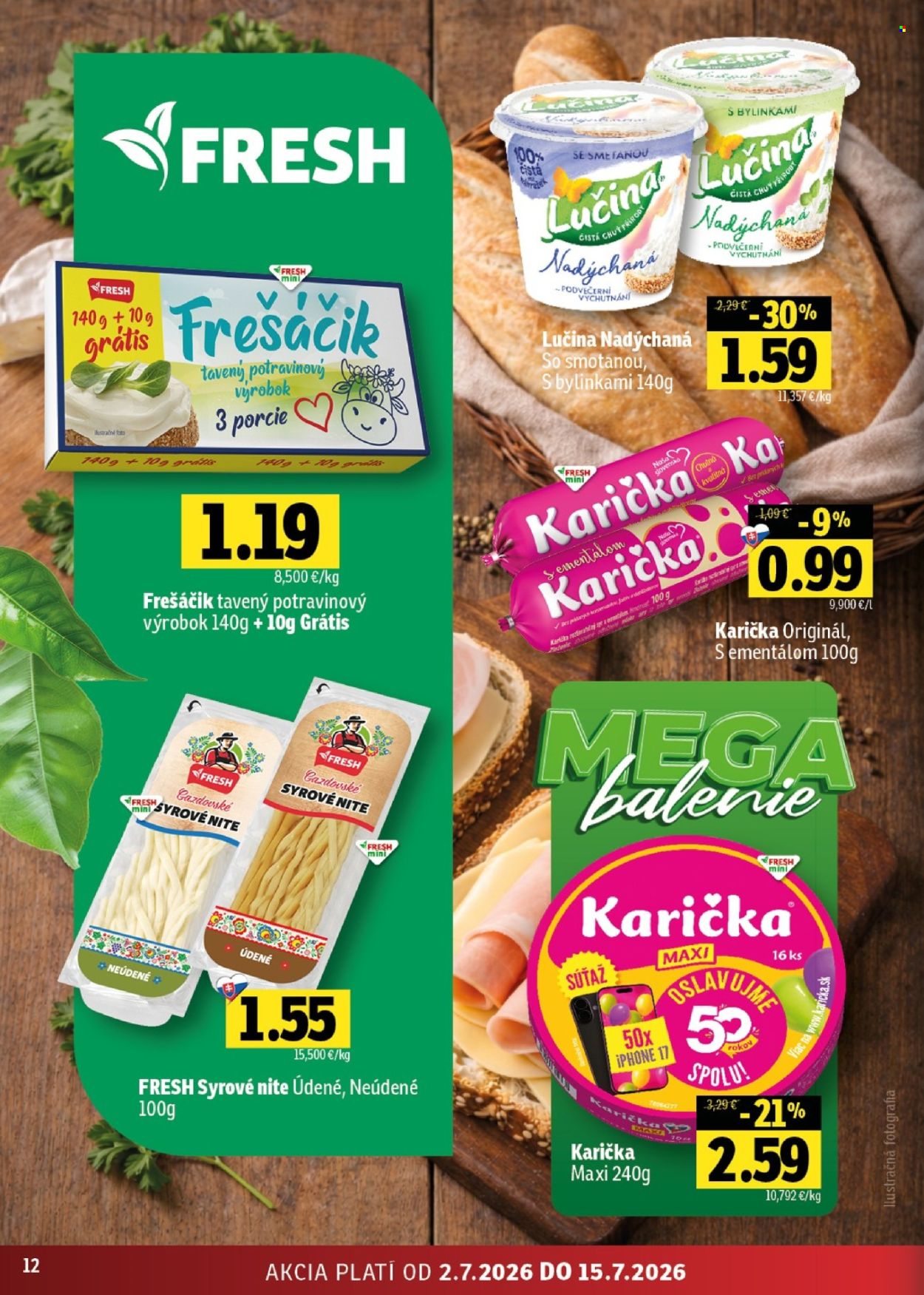 Leták FRESH - 2.7.2026 - 15.7.2026. Strana 12