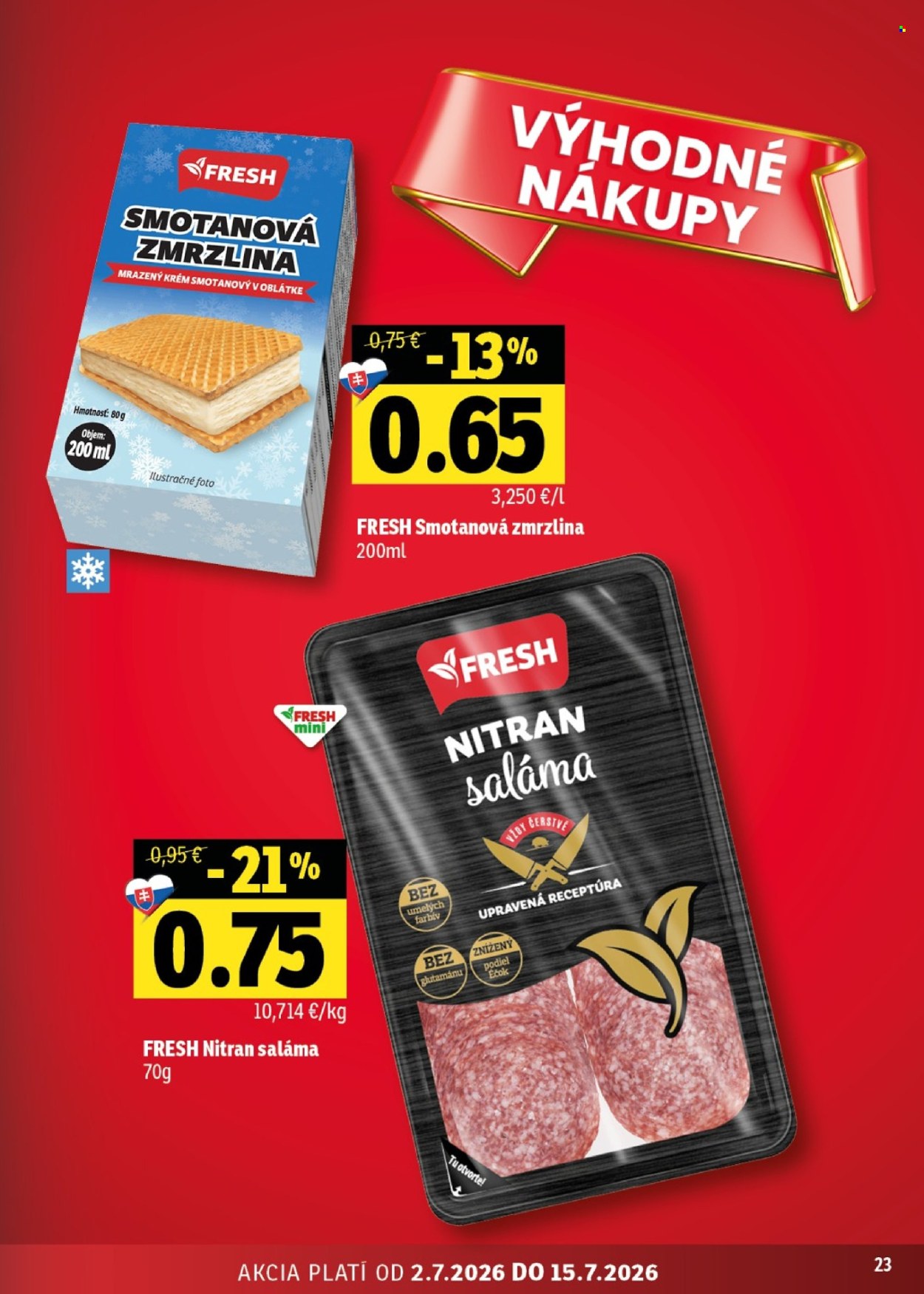 Leták FRESH - 2.7.2026 - 15.7.2026. Strana 23