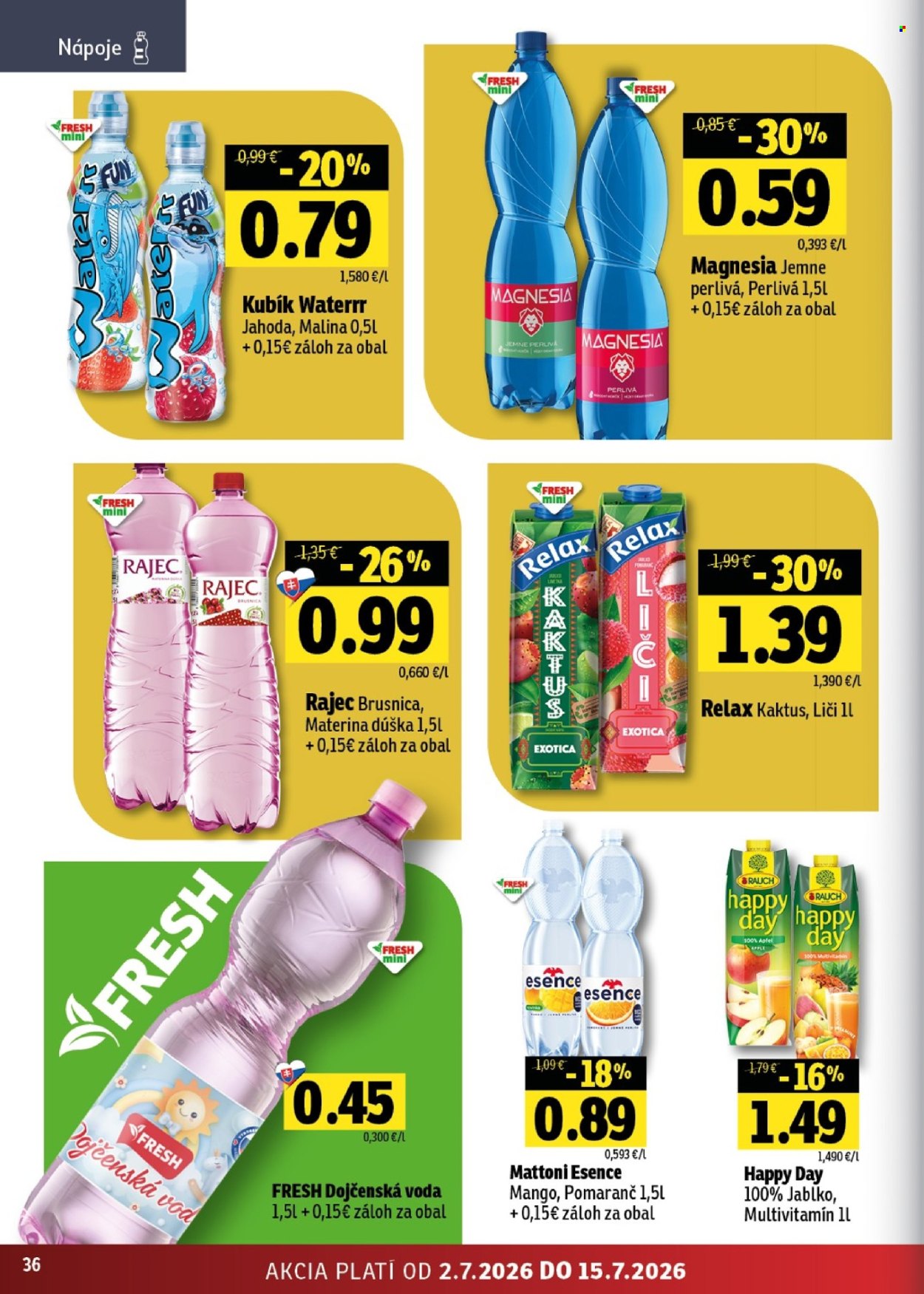 Leták FRESH - 2.7.2026 - 15.7.2026. Strana 36