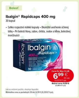 Ibalgin Rapidcaps 400 mg