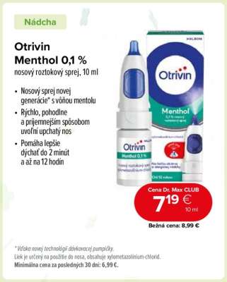 Otrivin Menthol 0,1 %