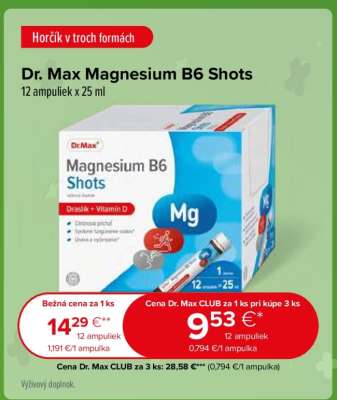 Dr. Max Magnesium B6 Shots