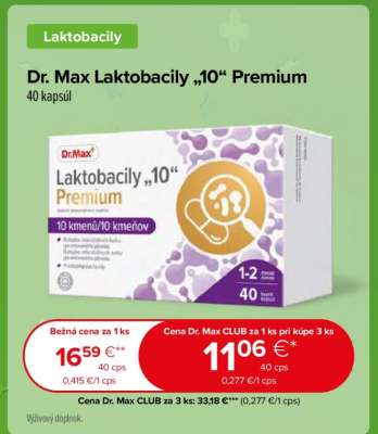 Dr.Max Laktobacily „10“ Premium
