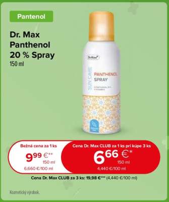 Dr. Max Panthenol 20 % Spray