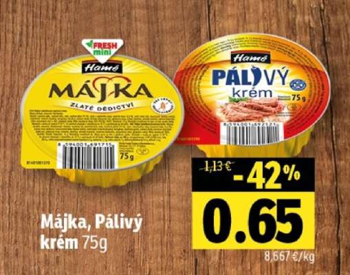 Májka, Pálivý krém 75g