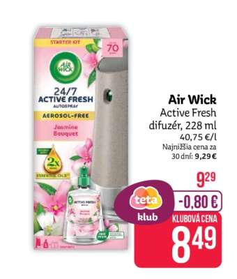 Air Wick Active Fresh difuzér, 228 ml