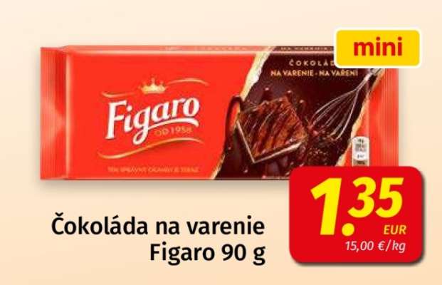 Čokoláda na varenie Figaro 90 g