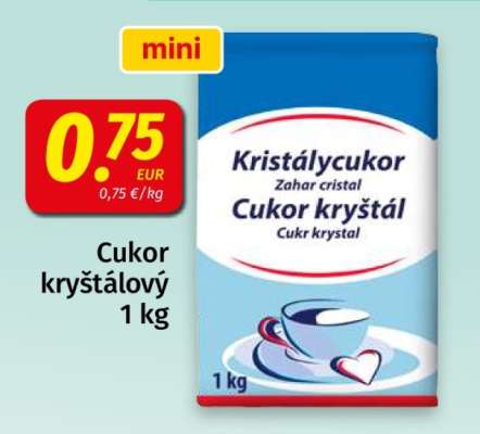 CUKOR KRYŠTÁLOVÝ 1 kg