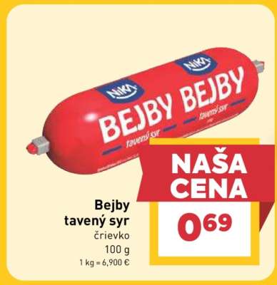 Bejby tavený syr