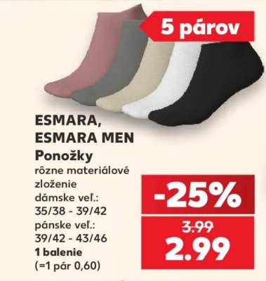 Esmara, Esmara men Ponožky
