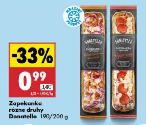 Zapekanka rôzne druhy Donatello 190/200 g