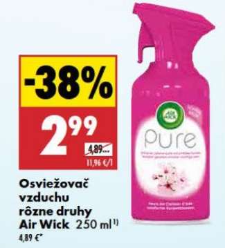 Osviežovač vzduchu rôzne druhy Air Wick 250 ml