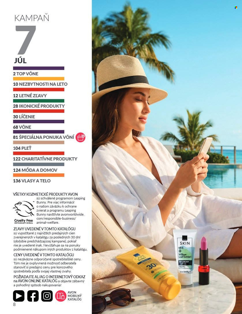 Leták Avon - 1.7.2026 - 31.7.2026. Strana 7