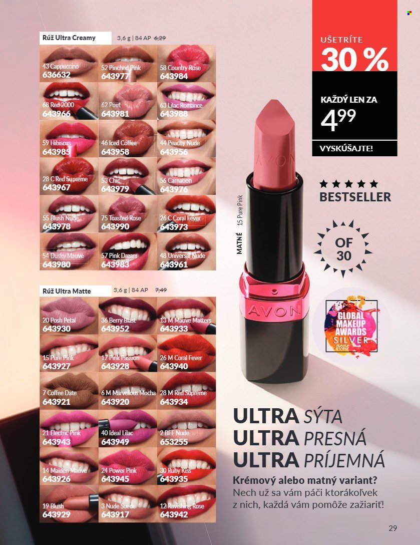 Leták Avon - 1.7.2026 - 31.7.2026. Strana 29