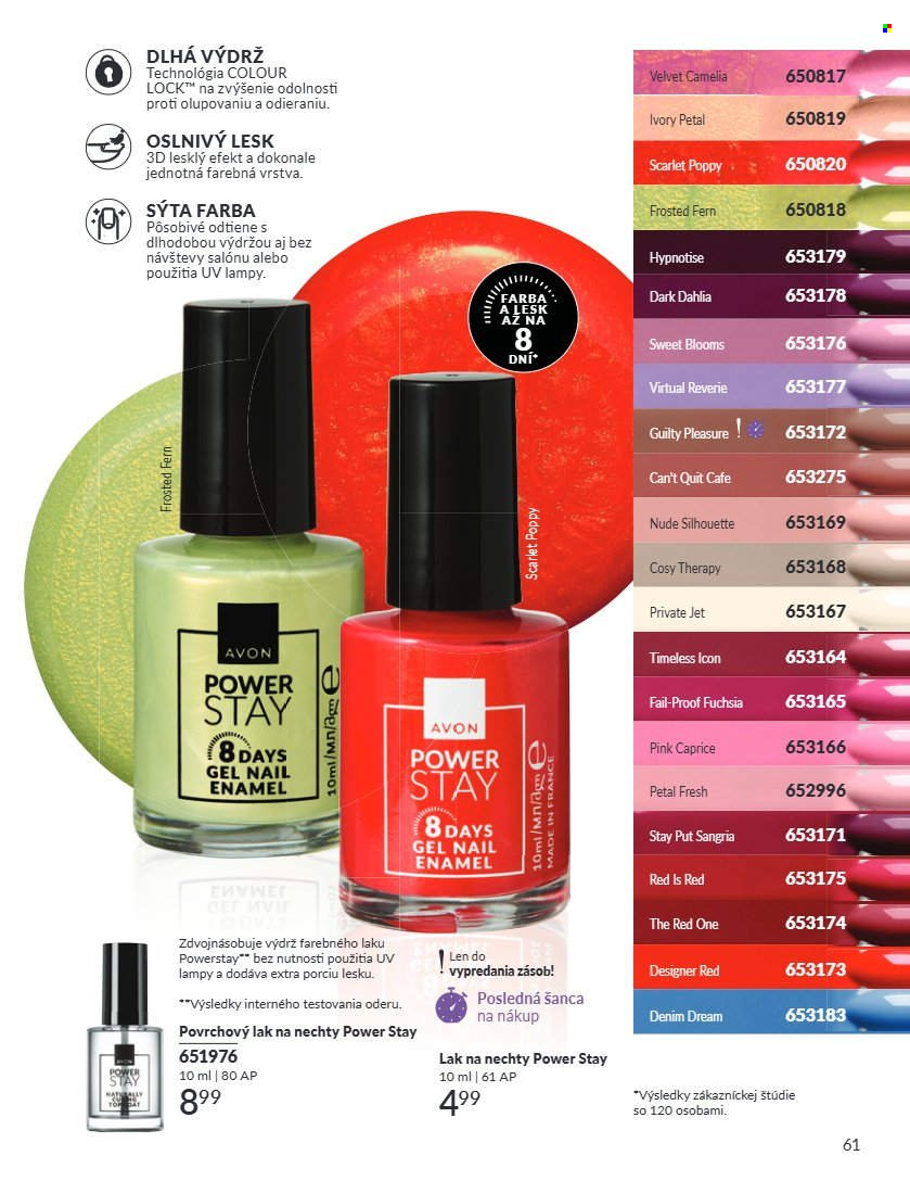 Leták Avon - 1.7.2026 - 31.7.2026. Strana 61