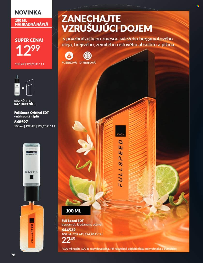 Leták Avon - 1.7.2026 - 31.7.2026. Strana 78
