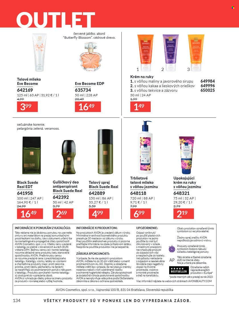 Leták Avon - 1.7.2026 - 31.7.2026. Strana 134