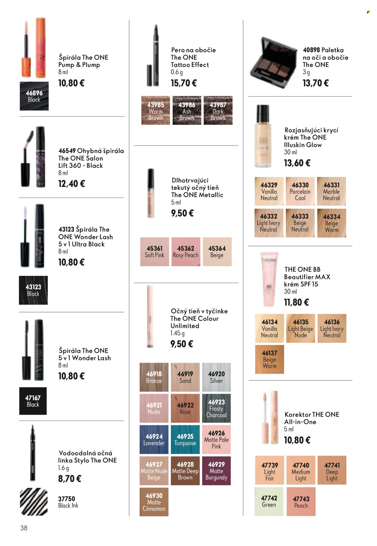 Leták Oriflame - 29.7.2026 - 18.8.2026. Strana 38
