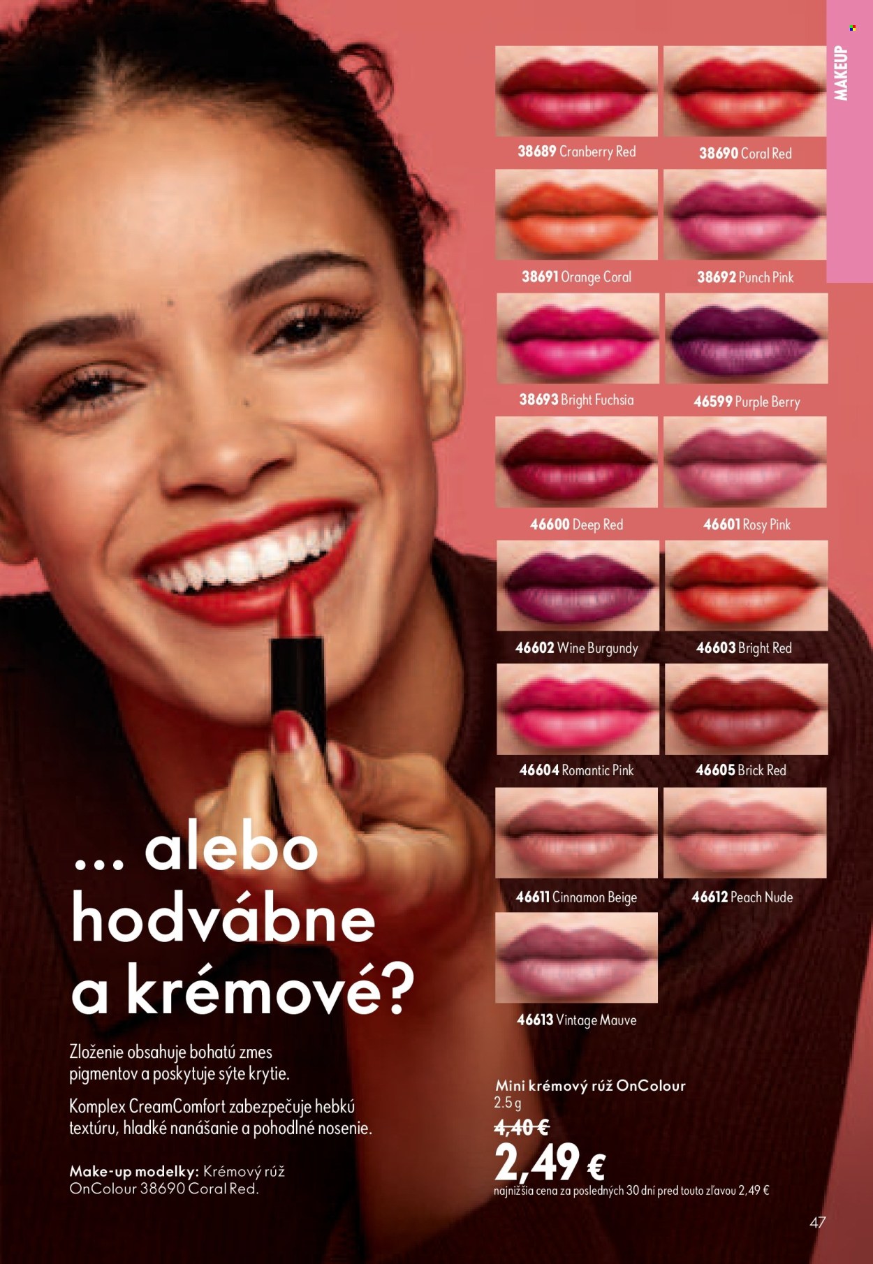Leták Oriflame - 29.7.2026 - 18.8.2026. Strana 47