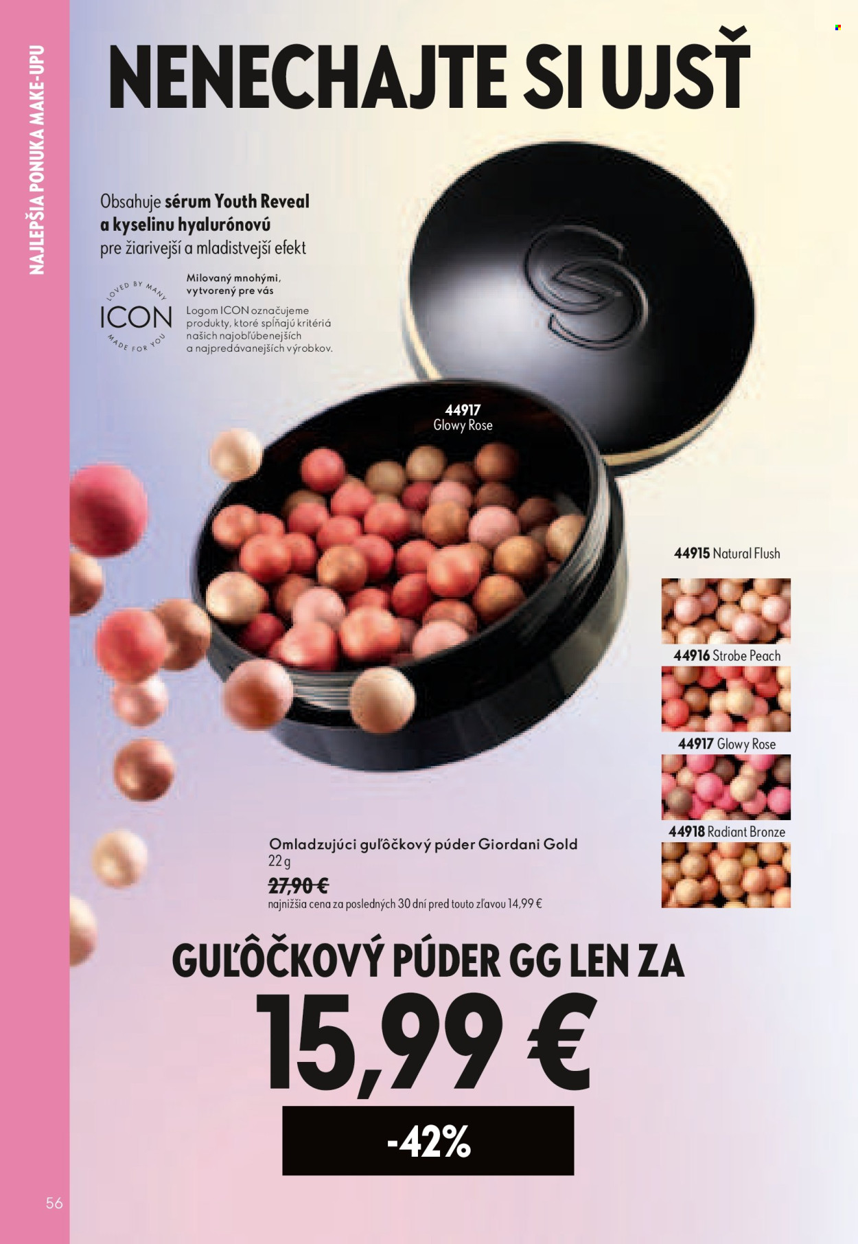 Leták Oriflame - 29.7.2026 - 18.8.2026. Strana 56