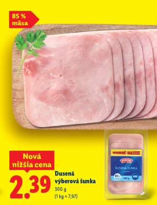 Dusená výberová šunka