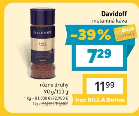 Davidoff instantná káva