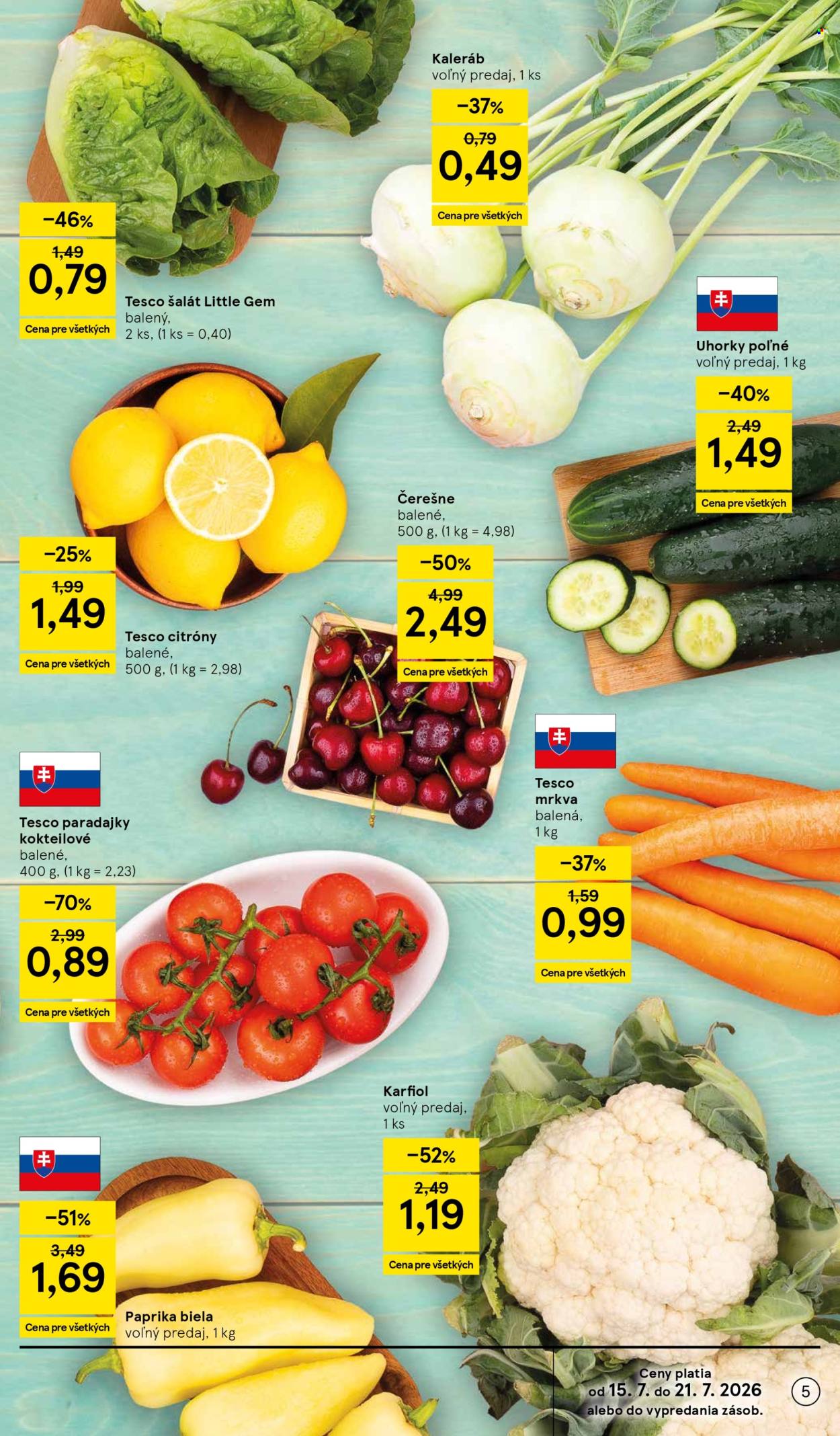 Leták TESCO - 15.7.2026 - 21.7.2026. Strana 5
