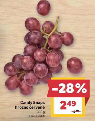 Candy Snaps hrozno červené
