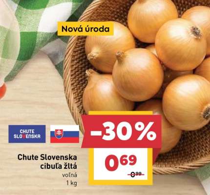 Chute Slovenska cibuľa žltá
