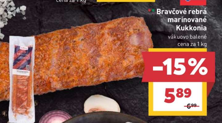 Bravčové rebrá marinované Kukkonia