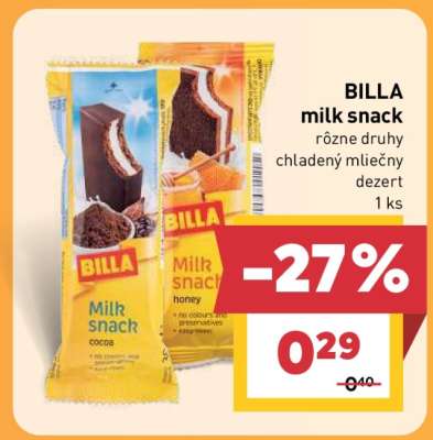 BILLA Milk snack